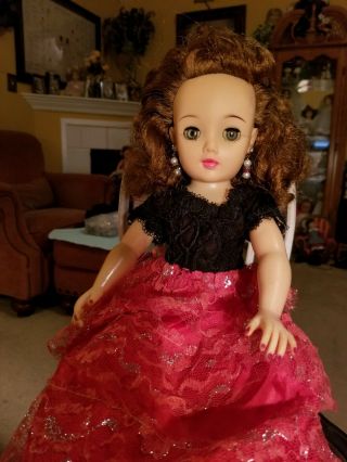 Gorgeous Vintage Ideal 18 " Miss Revlon Doll In Dress