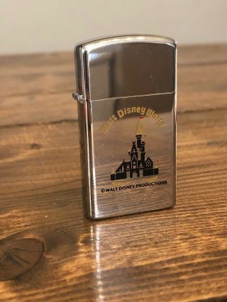 Vintage Walt Disney World Zippo Lighter 1976 Bradford,  Pa