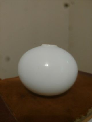 Vintage Lightning Rod Ball / Globe - 4 1/2 " Milk Glass