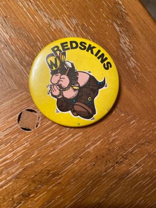 Vintage 1972 Say It With Buttons Washington Redskins Pin Back
