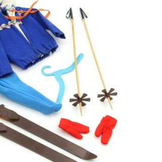 VINTAGE BARBIE 1960 ' S SKI QUEEN 948 COMPLETE OUTFIT SKIS BOOTS GLOVES - NR 6965 3