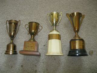 Four Vintage Golf Trophies From The 1950 