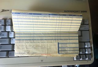 Zenith Data Systems SuperSport 286e Vintage rare laptop 3