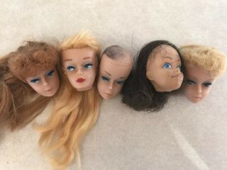 Vintage Barbie Heads Only