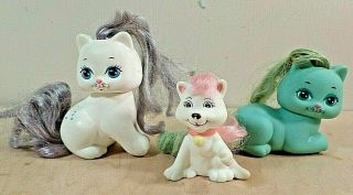 Vintage My Little Pretty Kitty Cat 3 Kittens 1989 Mattel