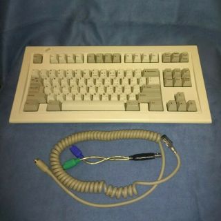 Ibm Model M Ssk Space Saver Keyboard Clicky Ps/2 Keyboard & Usb Adapter 1391472
