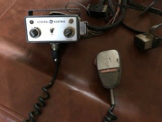 Vintage Ge Mastr Radio Head,  Microphone And Cables