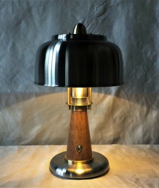 Mid Century Industrial Machine Age Sci Fi Ufo Atomic Age Upcycle Lamp Rocket