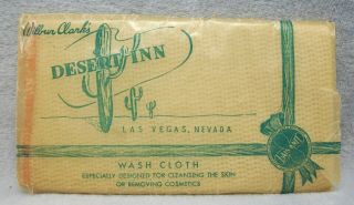 Vintage Desert Inn Casino Hotel Las Vegas Nevada Wash Cloth Mip Lqqk Rare