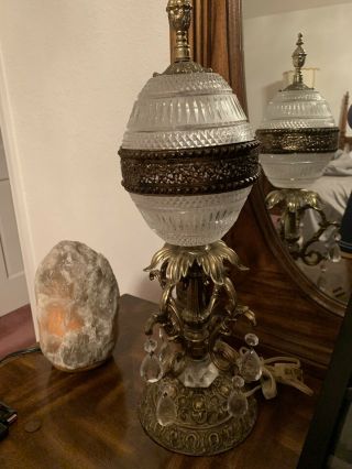 Vintage Mid - Century Modern Egg Lamp Set Of 2