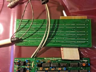 MOUNTAIN COMPUTER MUSIC SYSTEM audio synthesizer boards sound card APPLE II 1979 3