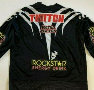 Rockstar Energy/ Metal Mulisha Jersey/ Twitch Signed By Twitch Size: Large
