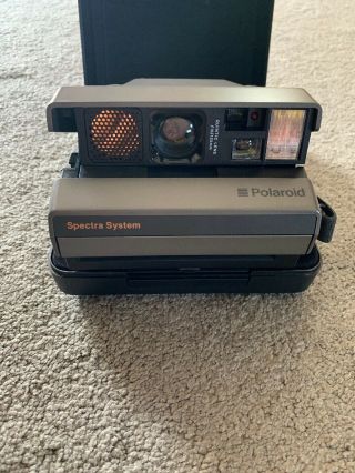 Vintage Polaroid Spectra System Instant Film Camera W/case