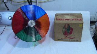Vintage Colortone Rotating Aluminum Tree Color Wheel 12 ",  Box