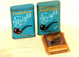 2x Versions Vertical Pocket Von Eicken Alright Tobacco Tin And Content