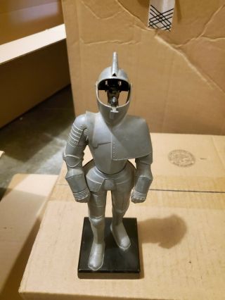 Unique Vintage 10 In.  Tall Knight Suit Of Armor Table Cigarette Lighter.