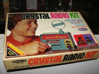 Vintage Crystal Radio Kit Remcraft Remco No.  106 1969 Usa W/box