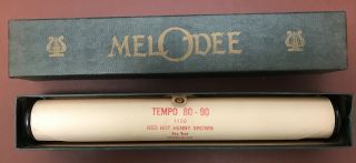 Vintage Melodee Piano Roll 1128 “red Hot Henry Brown” Fox Trot Tempo 80 - 90