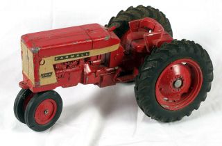 RARE Vintage IH International Farmall 1:16 404 Farm Tractor Red Metal Toy 1963 3