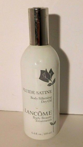Vtg.  Lancome Fluid Satin Body Silkening Dry Oil Spray 6.  4 Oz Rare