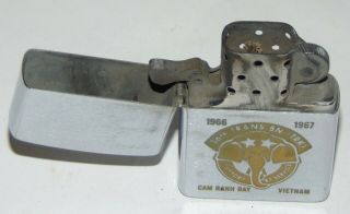 VINTAGE Lighter ZIPPO MILITARY 1966 - 67 36TH TRANS Cam Rann Bay VIETNAM 3