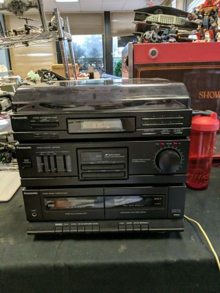 Panasonic Sg - Hm22 Audio System,  Turntable,  Tuner,  Dualcassette,  Equalizer,  Vintage