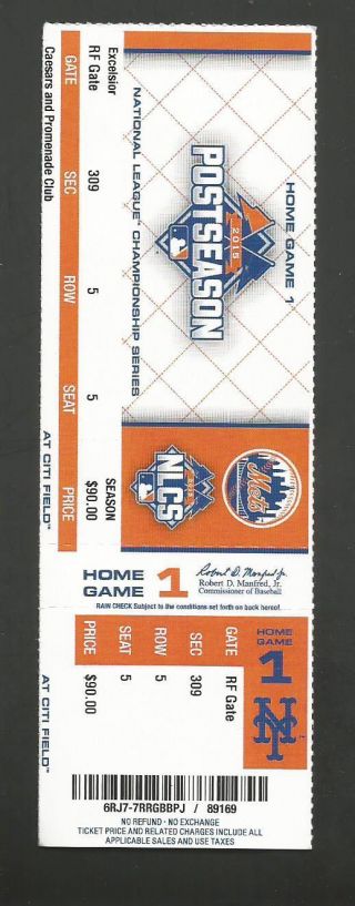 Nlcs N.  Y Mets Vs Cubs Series Game 1
