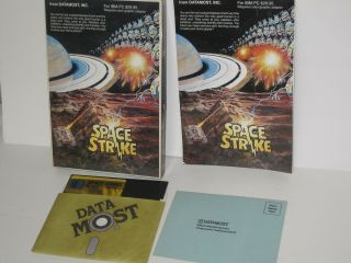 Vintage Software Game Ibm Pc Space Strike Datamost