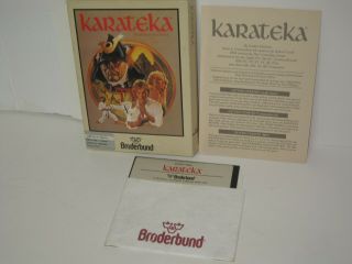 Vintage Software Game Apple Ii Karateka Broderbund