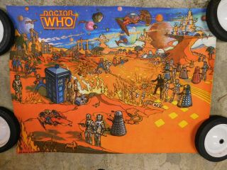 Vintage Sr Sports And Playmats 1984 Doctor Who Play Mat Bbc Tom Baker Fourth Dr