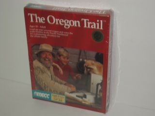 Vintage Apple Ii Iie Iic Iigs Software Game The Oregon Trail Mecc Nip