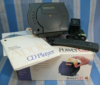 Vintage Historic 1993 Apple Macintosh Powercd With Accessories Cd Player