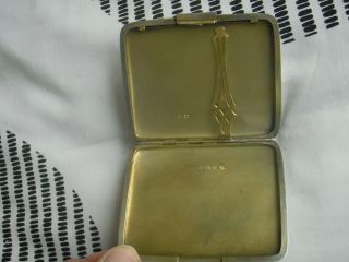 Dunhill Cigarette Case,  Solid Silver,  Small But Heavy 1930