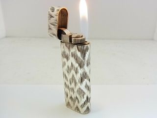 Cartier Paris Sterling Silver 925 Hand Carving Lighter