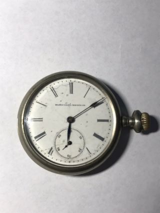 Vintage Elgin National Watch Company Pocket Watch Dial Movement - Runs