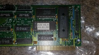 VINTAGE APPLE II IIE IIGS SCSI II 1986 CMS INTERFACE CARD BOARD GUARANTEED 35 3