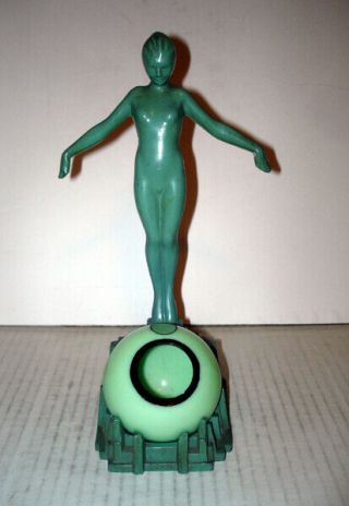 Frankart T317 Art Deco Nude Lady Ashtray Plus Ashball