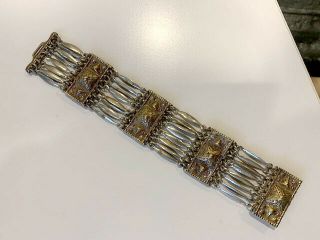 Vintage Alpaca Silver Mexican Bracelet