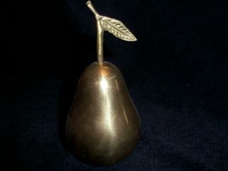 Vintage 5 Inch Brass Pear Shaped Bell.  Made In India