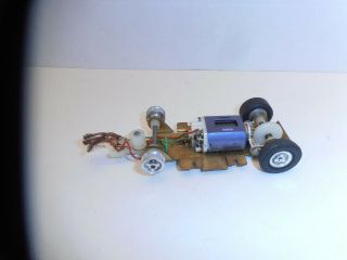 Vintage 1/32 Scale Slot Car Brass Chasis With Motor