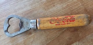 Vintage French Drink Coca Cola Bottle Opener - Buvez Coca - Cola Wood Soda Beer