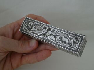 Antique Silver Table Snuff Box By Berthold Muller Chester