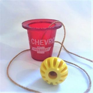 1961 Chevrolet Vintage Promotional Ball & String Cup Toy