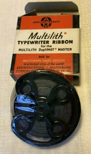 Vintage Multilith Typewriter Ribbon Silk,  Royal 10 2