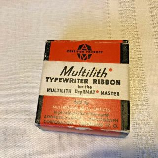 Vintage Multilith Typewriter Ribbon Silk,  Royal 10 3