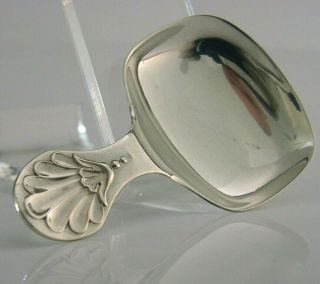 Pretty English Sterling Silver Tea Caddy Spoon 1932 Art Deco