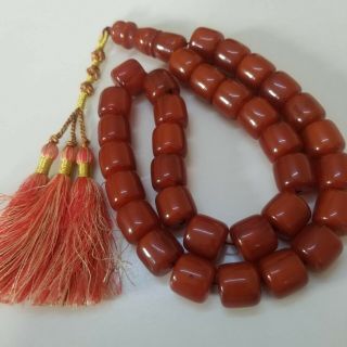 133 G Faturan Amber Rosary Round Bakelite Islamic Big 33 Prayer Beads بكلايت