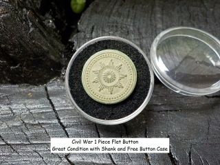 Old Rare Vintage Antique Civil War Relic Button Recovered Richmond,  Virginia.