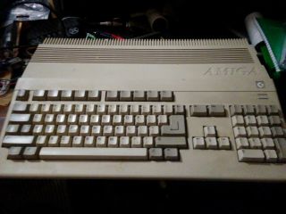 Commodore Amiga 500 computer system w/Gotek USB floppy drive & mouse adapter. 2