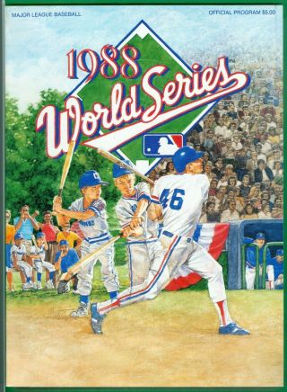 1988 World Series Program Oakland Athletics Vs Los Angeles Dodgers Kirk Gibson